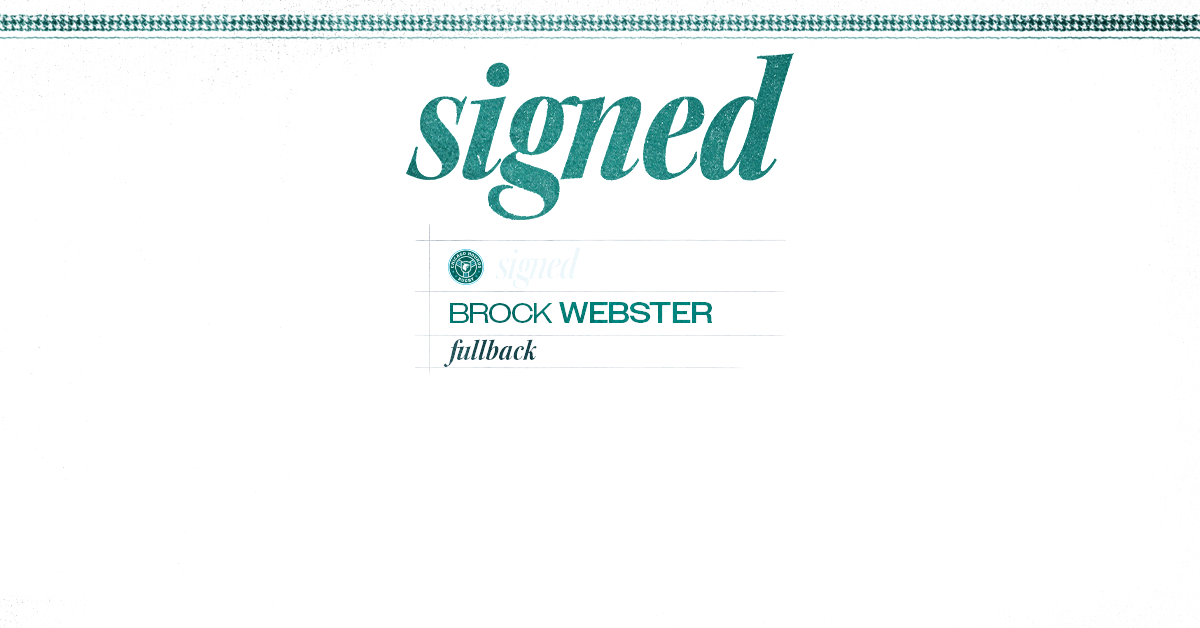 Hounds Add Canadian Fullback Brock Webster